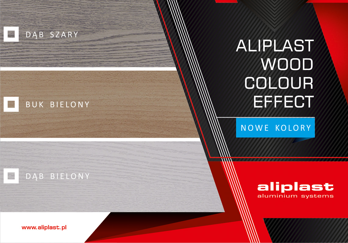 Wood colour effect aliplast nowe kolory