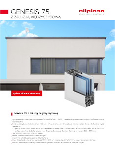 Genesis 75 z żaluzją międzyszybową 