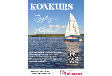 Żegluj z Aliplast - plakat