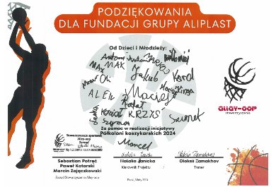 Podziękowania 