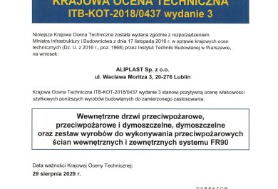 Krajowa Ocena Technicza ITB - KOT