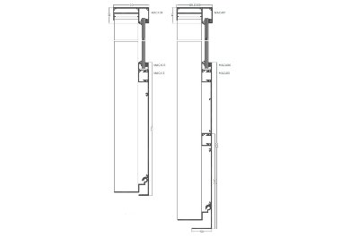 Railing - blenda systemowa zakrywająca czoło płyty balkonowej 336 mm oraz podwyższenie systemowe zakrywające czoło płyty balkonowej 