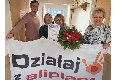"Działaj z Aliplast" na rzecz Stowarzyszenie na Rzecz Dzieci i Młodzieży Niepełnosprawnej Ruchowo