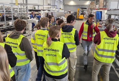 Przedsiębiorcza Młodzież - wizyta w Aliplast